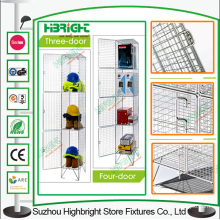 Colored Wire Mesh Storage Lockers for UK Market
